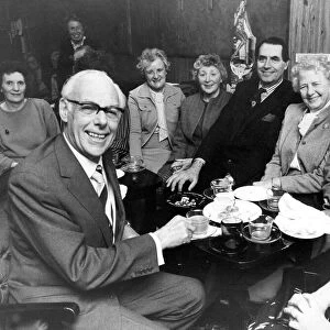 Margaret Thatcher Dennis Thatcher sits round the table with Neville Trotter