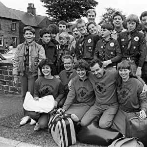 This party of scouts, venture scouts and leaders from the 43rd Crosland Moor group left