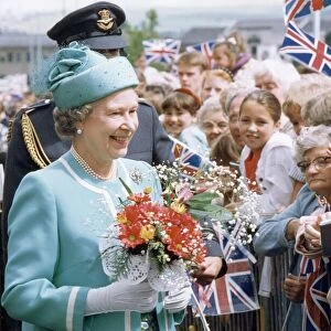 The Queen visits Manchester. 17th July 1992
