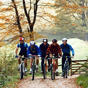 State of the art cyclists - members of the Cleveland Mountain Bike Club take to