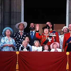 Trooping The Colour the balcony Buckingham Palace Jun 86