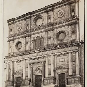 The facade of the Basilica di San Bernardino, L'Aquila