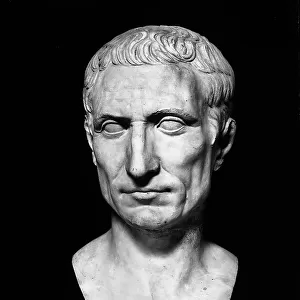 Head of Julius Caesar preserved in the Vatican Museums, Vatican City