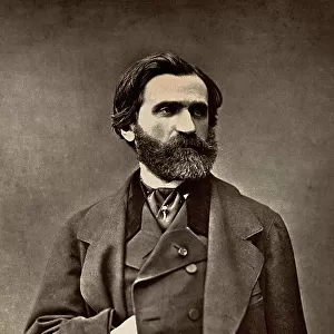 Portrait of the composer Giuseppe Verdi