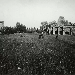 Remains in the Tempe Valley, near Hadrian's Villa, at Tivoli, province of Rome
