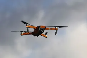 England, Kent, Mavic Pro Drone in flight being used by Search England, Kent, Mavic Pro Drone in flight being used by Search