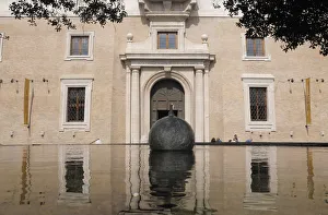 Italy, Lazio, Rome, Centro Storico, Villa Medici with reflection in fountain Italy, Lazio, Rome, Centro Storico, Villa Medici with reflection in fountain