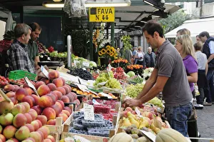 Italy, Trentino Alto Adige, Bolzano, Market stall on Piazza Erbe Italy, Trentino Alto Adige, Bolzano, Market stall on Piazza Erbe